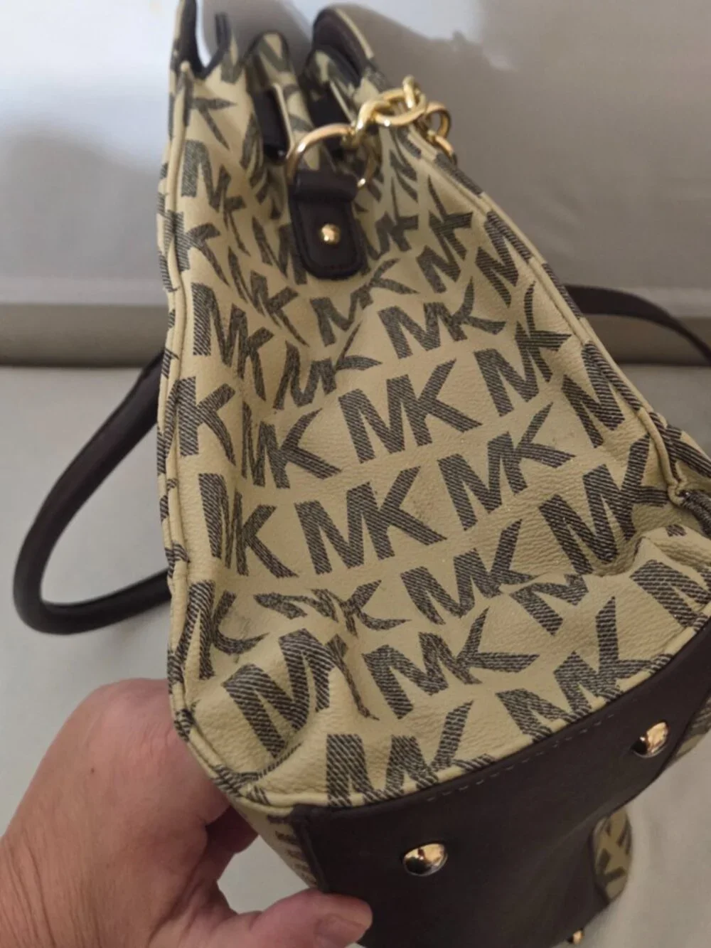Michael Kors Hamilton Legacy Large Logo Satchel Bag MK Tote